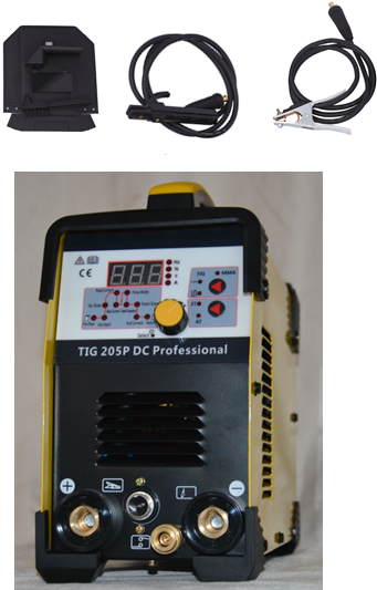 TIG-205p 230V Multi-Function TIG DC Inverter Pulse 2.5mm 1.5meter TIG Welder